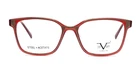 Women's Acetate & Steel Eyeglasses Square Cat V1969 #8006 Ruby Red New. Price: $55.00.