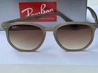 New Ray-ban RB4306 6166/13 Polished Beige/dark Brown Gradient Sunglasses 54MM. Price: $109.95.