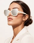 Celine Sunglasses Oversized Butterfly Mirrored Ivory Smoke CI40075I Rare New. Price: $1249.99.