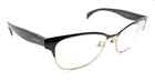 Prada Vpr 65R QE3-1O1 Black Gold Eyeglasses Frames 53-16 140 Italy Designer Pre-owned. Price: $64.99.