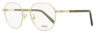 Zegna Geometric Round Eyeglasses EZ5270-H 032 Pale Gold 53MM New. Price: $129.00.