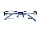 New Izod Blue Metallic Rectangular Glasses Silver Carbon Fiber 2099 55 19 145. Price: $100.00.