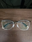 Furla Eyeglasses Frames Only, VFU552K COL.0301, 56-17-135, Black/gold Pre-owned. Price: $27.00.