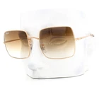 Ray-ban Square Sunglasses Rb 1971 9202/51 Shiny Rose Gold Brown With Case New. Price: $139.50.