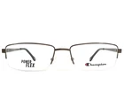 Champion Eyeglasses Frames CU1003 C02 Matte Brown Rectangle Half Rim 54-18-140 New. Price: $74.99.