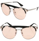 Prada Ornate Runway Sunglasses Silver Pink Fashion Mask PR53US New. Price: $267.85.