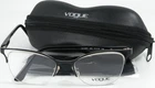 Vogue 4087 352 Black / Silver Metal Eyeglasses Frame 51-18-135 New. Price: $36.09.