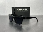 New Chanel 5417 Polarized Square Sunglasses Black & White C.501/S8! Ships Today!. Price: $279.95.