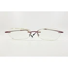 Silhouette 6574 6084 Rimless Oval Eyeglasses Red Metal Frame Women 51-17-140 Pre-owned. Price: $55.99.