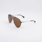 Gucci GG0740S 003 Silver/brown 61-15-135 Sunglasses New Authentic. Price: $307.08.