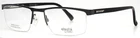 Elasta E7243 R80 Grey Mens Rectangle Half Rim Eyeglasses 55-19-145 B:34 'as-is' Pre-owned. Price: $48.97.