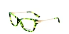 Alexander Mcqueen 0014 Lime Havana Gold 54/14/135 Woman Eyewear Frame New. Price: $63.80.