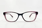Anne Klein Eyeglasses Frames AK5055 604 Clear Purple Red Zebra Print 54-16-135 Pre-owned. Price: $27.99.