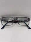 Gucci Eyeglasses Frames GG0752O 003 Clear Gray Blue Red Striped Arms 56-16-150 New. Price: $124.49.