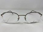 Blueprints Bp Olive 55-21-145 Brown Metal Half Rim Eyeglasses Frame SO95 New. Price: $40.00.