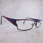 Alain Mikli 11 0043 Womens Rectangular Eyeglasses Purple Blue Metal Frames 29292 Pre-owned. Price: $134.99.