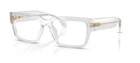 Versace 0VE3374U 5519 Light Transparent Grey Rectangular 53 Mm Men's Eyeglasses New. Price: $196.09.