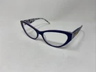 Escada Eyewear VESB66 AT5 56-16-135 Glossy Navy Blue Eyeglasses R59 New. Price: $157.50.