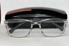 Prada Vps 041 2AZ-1O1 Transparent Square Eyeglasses Frames 55-18-140 W/ Case Pre-owned. Price: $229.99.