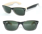 Ray Ban Sunglasses Black White Green Rb 2132 875 52 New Wayfarer Eyeglasses Case Neu. Price: $136.10.