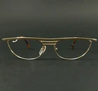 Vintage Alain Mikli Eyeglasses Frames 668 008 Gold Full Rim 56-16-140 Pre-owned. Price: $197.87.