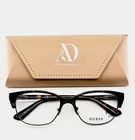 Guess GU2590 056 Brown Gunmetal Womens Semi Cat Eyeglasses 52-17-135 B:37 New. Price: $31.99.