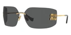 Miu Mu 54YS 5AK5S0 Gold Grey Women's Sunglasses New. Price: $219.00.