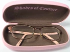 Juicy Couture Pink & Bronze Eyeglasses Frames Only 109 W/ Case Pre-owned. Price: $24.99.