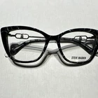Steve Madden Cv Lourdes Cat Black Marble Plastic Eyeglass Frames 51-16-135 New. Price: $45.99.