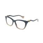 New Gucci GG1012O 002 Shiny Transparent Petrol Blue To Nude Pink Gradient 54M.... Price: $193.91.