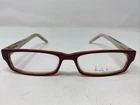 Nicole Miller Est Vie Sangria 53-16-135 Red Full Rim Eyeglasses Frame Q982 New. Price: $48.00.