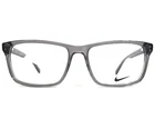 Nike Eyeglasses Frames 7238 050 Clear Gray Square Full Rim 54-16-140 New. Price: $79.99.