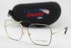 New Dolce & Gabbana 1323 1334 Black Gold Gunmetal Authentic Eyeglasses 57-16. Price: $199.00.