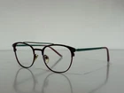 Ernest Hemingway H4832 Aviator Burgundy Teal Blue Eyeglasses Frame 49-18-140 Pre-owned. Price: $49.99.