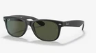 Ray-ban New Wayfarer Black RUBBER/G-15 Green Mm Sunglasses RB2132 622 58-18. Price: $119.99.
