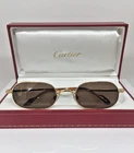 New Vintage Cartier Orfy Thin Rim Sunglasses Frame 18K Gold Plated 1990S France. Price: $1399.99.