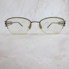 Elle Eyeglasses Frame EL18779 Women's Gold Metal Half Rim Rectangular 48-18-135 Pre-owned. Price: $16.37.