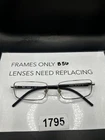 Ray-ban RB8599-Q 1002 Titanium Eyeglasses Frame Only 53-17-140 Silver/rectangle Pre-owned. Price: $19.99.