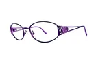 New Elizabeth Arden Purple Oval Metal Frame Eyeglasses EA1083-3 52 18 130. Price: $74.00.