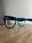 Gucci GG1332O 006 Blue Tortoise Rectangular Plastic Eyeglasses 54-19-145 Pre-owned. Price: $57.00.