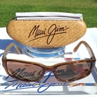 Maui Jim "atoll" 220-10 Gloss Tortoise With Silver Accents/ Bronze Lenses *rare* Pre-owned. Price: $264.99.