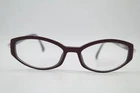 Glasses Daniel Swarovski S044 Burgundy Silver Black Oval Eyeglass Frame New. Price: $147.64.