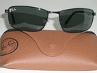 Ray Ban RB3498 002/71 61 17MM G15 Black Rectangular Flex Hinges Sunglasses Pre-owned. Price: $224.99.