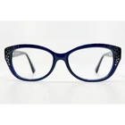 Coach HC6076 Eyeglasses 5110 Navy Blue Cat Rhinestone Women's Eyewear Pre-owned. Price: $39.99.
