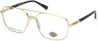 Harley Davidson HD0827 Gold 032 Metal Aviator Optical Eyeglasses Frame 61-16-145 New. Price: $91.60.