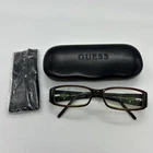 Guess Green Red Plum Eyeglasses GU1529 Square In Case Used. Price: $19.13.