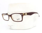 Ray-ban Rb 5206 5372 Eyeglasses Burgundy Red On Clear 52-18-140 Pre-owned. Price: $55.00.