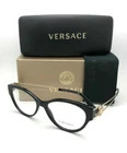 New Versace Rx-able Cat Eyeglasses 3254 GB1 54-16 140 Black & Gold Frames. Price: $199.99.