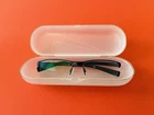 Nike Eyeglasses Frames 8098 078 Black Rectangular Half Rim 56-16-140 New. Price: $79.95.