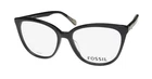 New Fossil 7051 Eyeglass Frame Plastic Full-rim Cat Black 807 53-16-140. Price: $36.86.